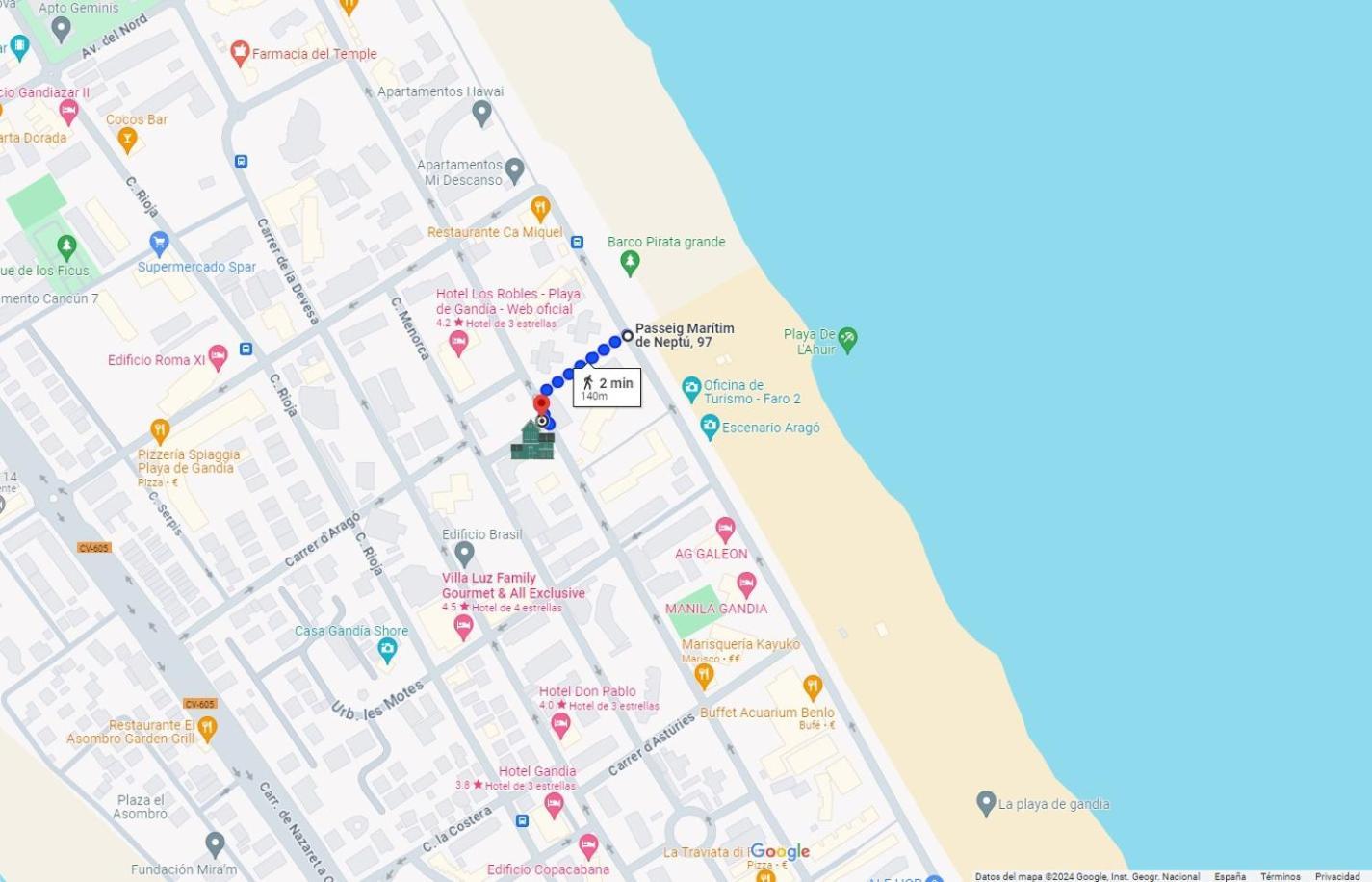 شقة Eurosol Vacaciones Playa Gandia Playa de Gandia المظهر الخارجي الصورة